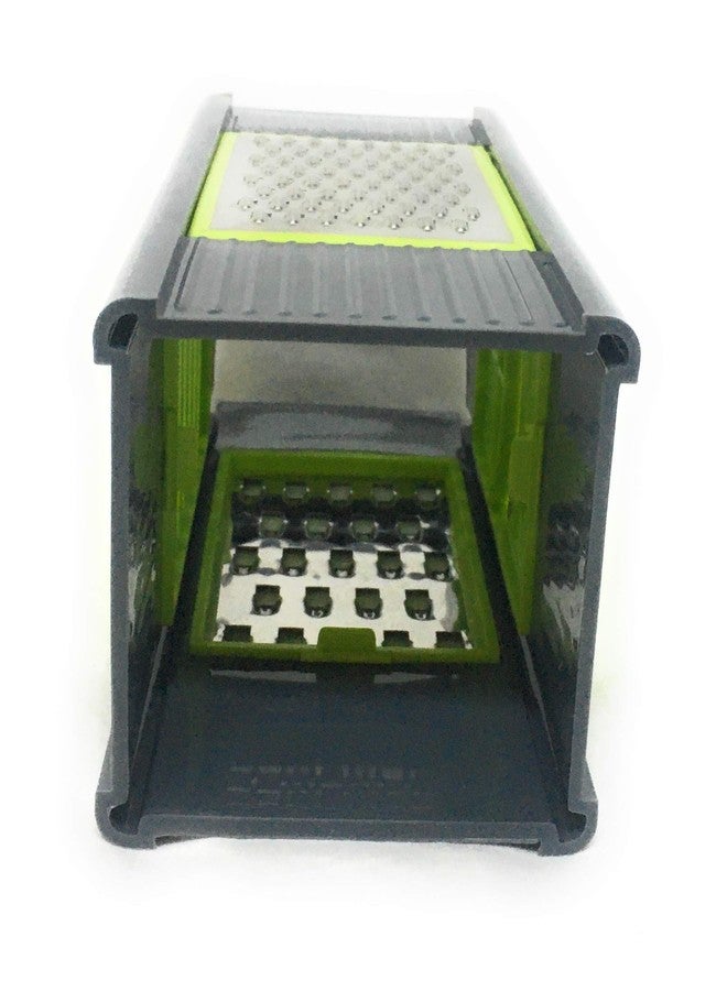 DiBha Steel and Plastic 4 in 1 Vegetable & Fruit Slicer Grater/Slicer/kaddu kas/chipser with 4 Sides (9 inch Hight) - Image 4